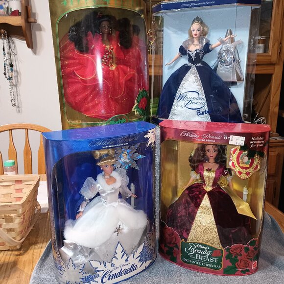 NEW 1996 Disney Holiday Princess Cinderella Doll Special Edition Mattel 16090 - Picture 3 of 11